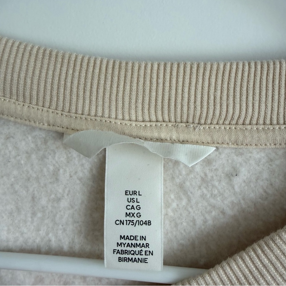 H&M Sweatshirt Relaxed-fit crewneck Large Boxy - Picture 5 of 8